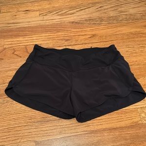 Lululemon black workout shorts